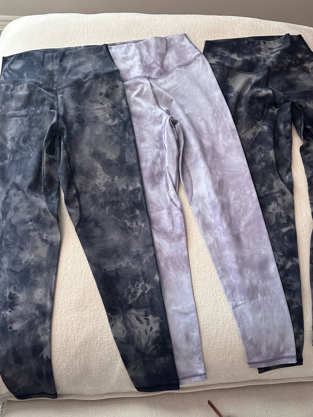 KAMO Fitness Tie-Dye woman’s  Leggings - Black & Lavender